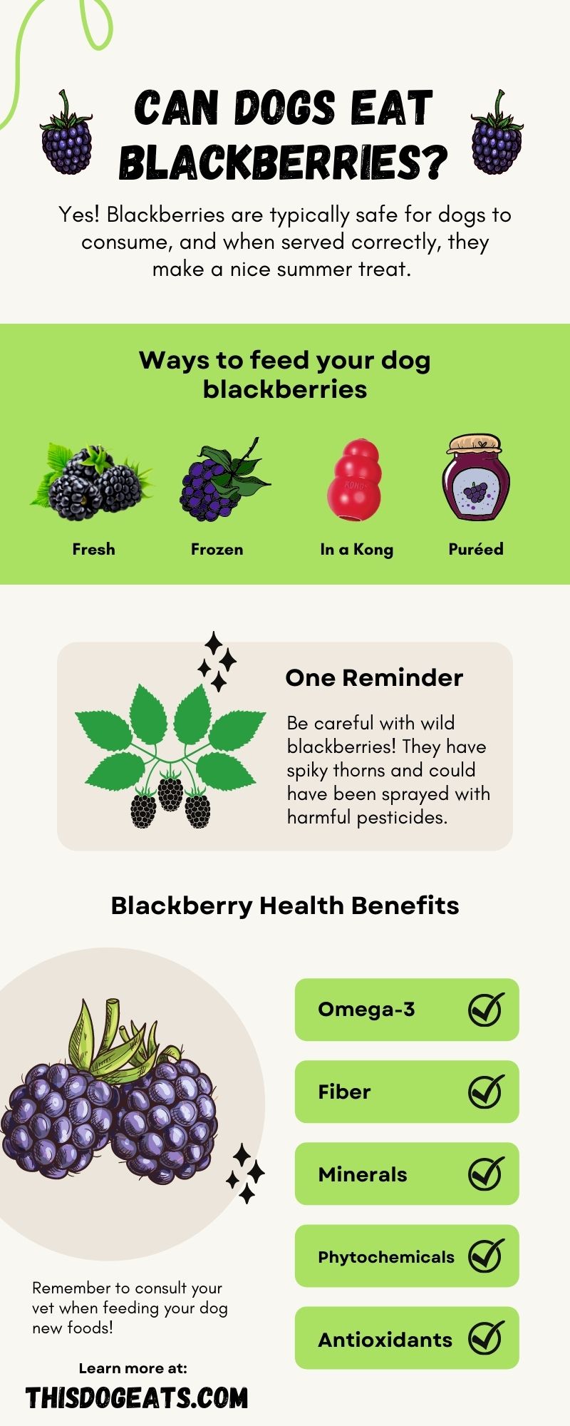 are wild blackberries bad for dogs